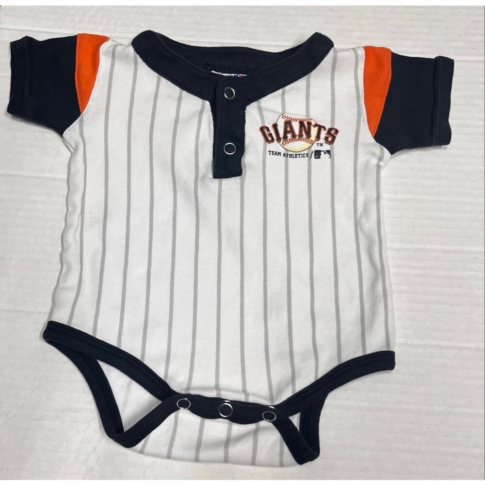 Genuine Merchandise SF Giants Pinstripe Bodysuit   Boys Size 3/6 Months